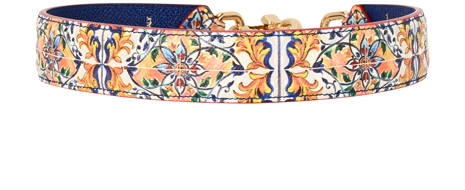 Dolce & Gabbana Bag Strap, &pound;220, Accessories, Blue/Orange/Yellow, Leather, Back view